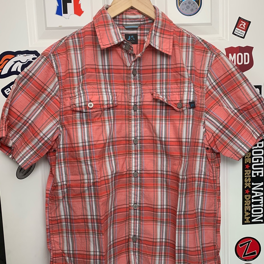 JkL plaid short sleeve shirt